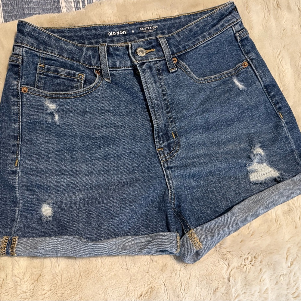 Old Navy Women's Distressed Blue Jean Shorts